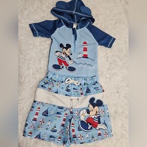Blue Mickey Mouse Swim Set